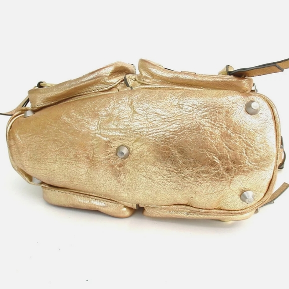 AUTHENTIC GOLD CHLOE BETTY SHOULDER BAG LEATHER - Picture 4 of 12